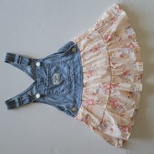 Girls Denim Jumper Western  Prairie Dress Oshkosh Bgosh 2T